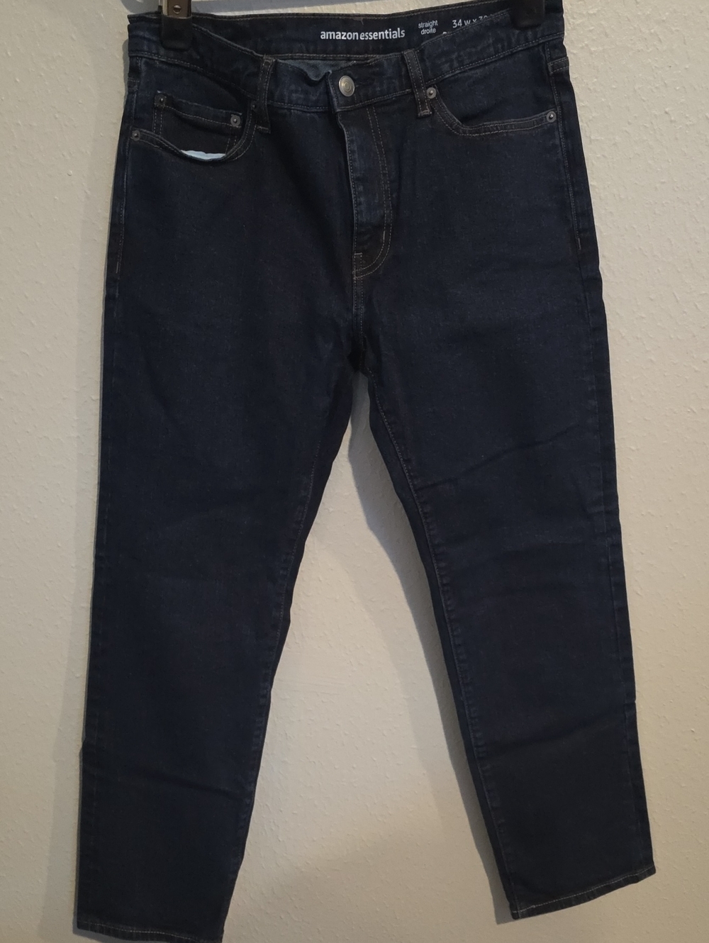 Amazon Essentials Men's Navy Straight Droite Jeans